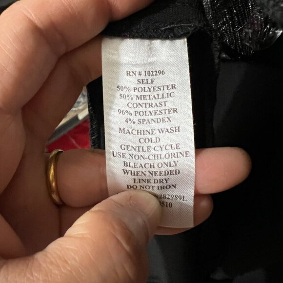 Connected Plus Size Metallic Cape-Overlay Gown Sz 18W in Black Silver - Picture 7 of 8